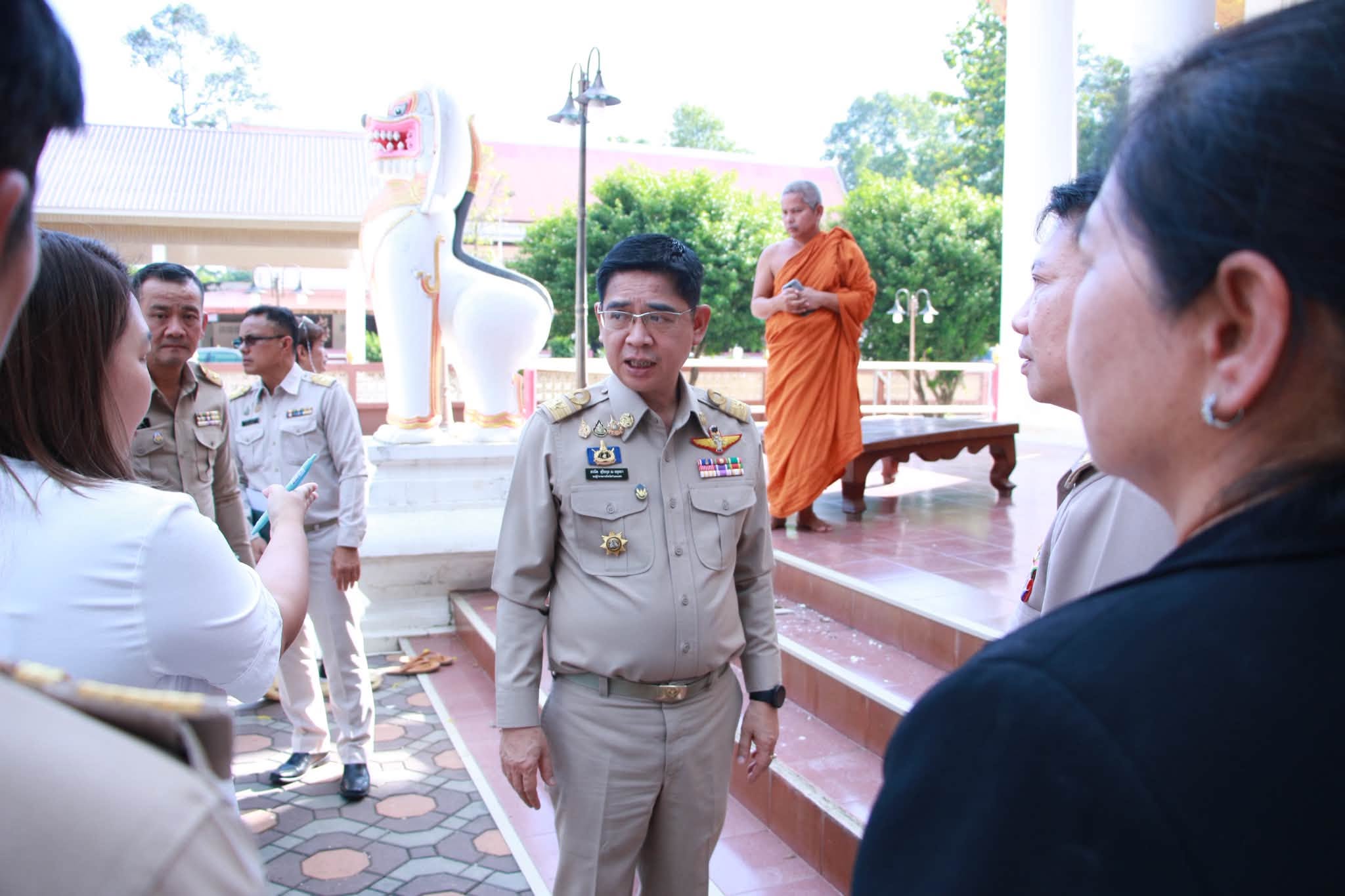 จังหวัดกำแพงเพชร รองผู้ว่าฯ ลงพื้นที่เตรียมความพร้อมอย่างรอบด้านเพื่อรองรับการเสด็จพระราชดำเนินของสมเด็จพระกนิษฐาธิราชเจ้า กรมสมเด็จพระเทพรัตนราชสุดาฯ สยามบรมราชกุมารี อุปนายิกาผู้อำนวยการสภากาชาดไทย ถวายผ้าพระกฐินฯ อังคารที่ ๒๗ ตุลาคม ๒๕๖๙ ณ วัดนาควัชรโสภณ (วัดช้าง)